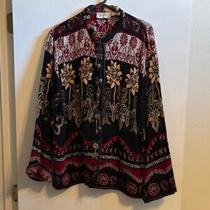 Hearts of Palm Women's Multicolor Cardigan Sweater